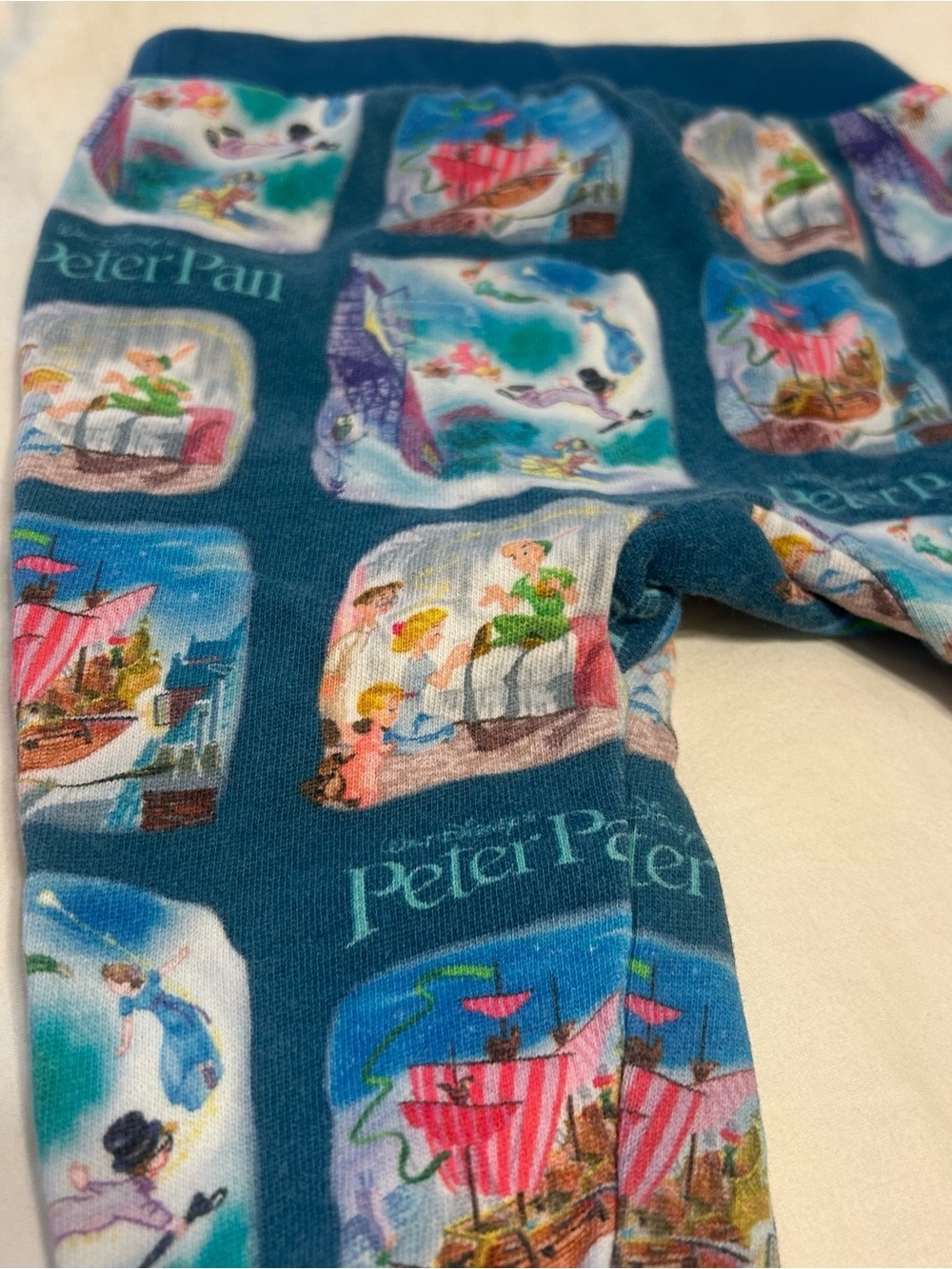 Rare Disney Baby Peter Pan Pants Size 9-12Months Vtg Design - Picture 6 of 7